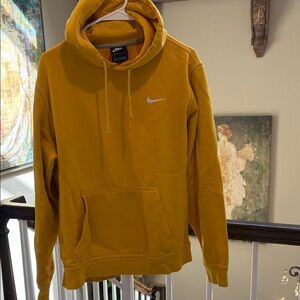 Nike Bright Yellow Hoodie with White Swoosh Tag
